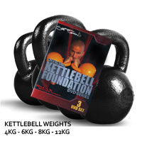 Kettlebell - 4kg - 6kg - 8kg - 12kg - DVD Kit